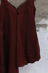 Marc Le Bihan silk suspender skirt 2612 France MLB-2612-AUBERGINE 2612 E23